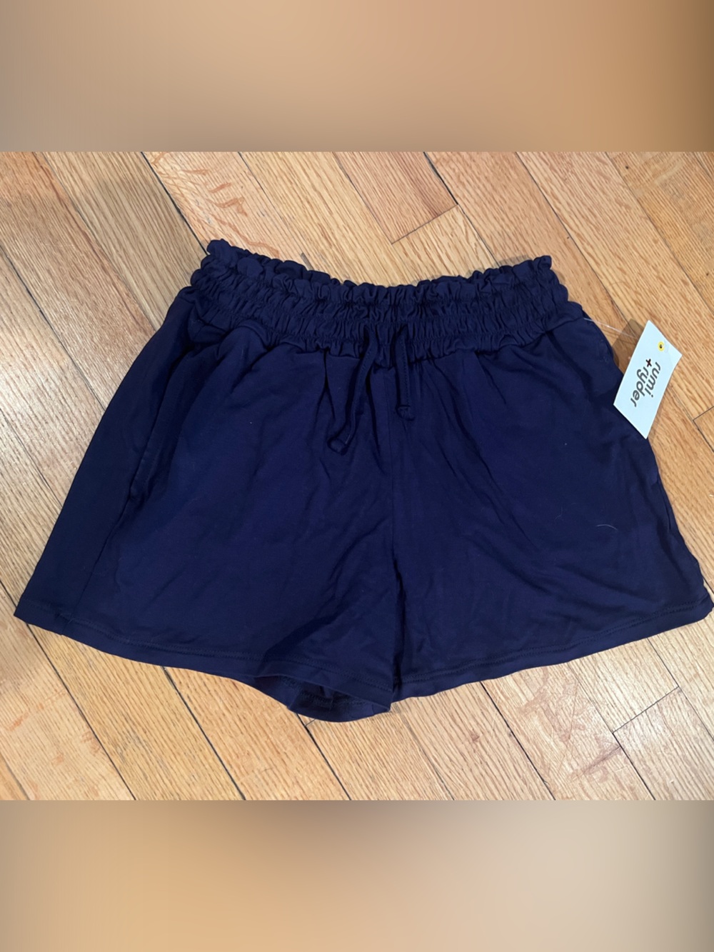 Girl’s Navy Elastic Waist Shorts